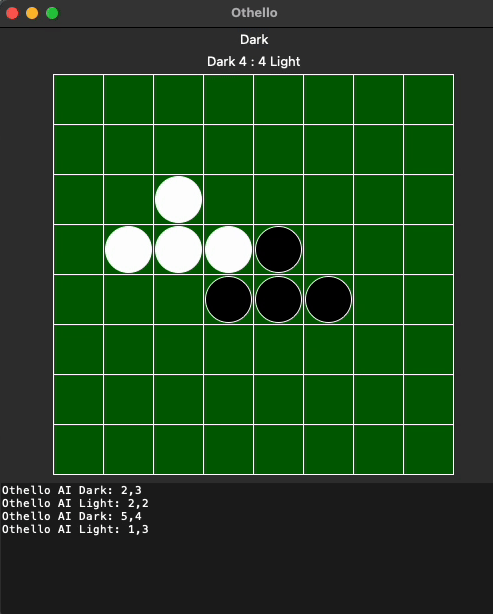 Gif of Othello game play